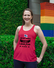Load image into Gallery viewer, I'm Not Angry I'm Finnish I Smile From The Inside Trending Ladies Flowy Tank