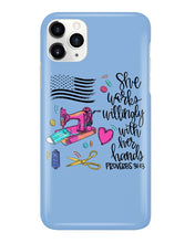 Load image into Gallery viewer, She Works Willingly With Her Hands Gift For Sew Lovers Phone case