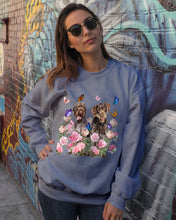Load image into Gallery viewer, German Wirehaired Pointer With Peonies Gift For Dog Lovers Sweatshirt