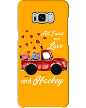 Load image into Gallery viewer, All I Need Are Love And Hockey Gift For Hockey Players Phone case