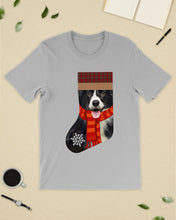 Load image into Gallery viewer, Santa Border Collie In Stock Gift For Dog Lovers Guys Tee