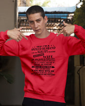 Load image into Gallery viewer, I'm A Spolied Husband But Not Yours - Awesome Wife Was Born In February Sweatshirt