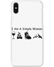Load image into Gallery viewer, Simple Woman Loves Wine Camping Shoes And Climbing Phone case