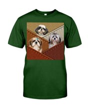 Load image into Gallery viewer, Three Cute Shih Tzu In Bag Gift For Dog Lovers Guys Tee