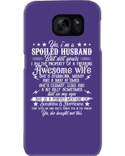 Load image into Gallery viewer, Shes Stubborn Messy And A Brat At Times Black Gift For Husband Phone case