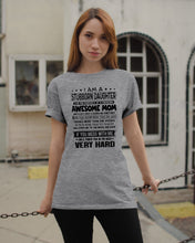 Load image into Gallery viewer, Stubborn Son Of Awesome Mom She'll Punch You Very Hard Guys Tee