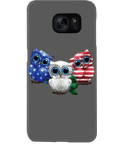 Load image into Gallery viewer, Lovely Phone Case Three Owl With US Flag Gift For Owl Lovers Phone case