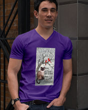 Load image into Gallery viewer, Siamese Cat Red Cardinals Those We Love Guys V-Neck