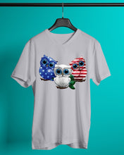 Load image into Gallery viewer, Lovely Phone Case Three Owl With US Flag Gift For Owl Lovers Guys V-Neck