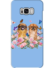 Load image into Gallery viewer, Pekingese With Peonies Gift For Dog Lovers Phone case