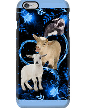 Load image into Gallery viewer, Lovely Phone Case Twinkling Blue Heart Gift For Goat Lovers Phone case