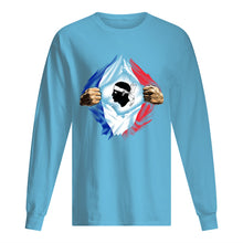Load image into Gallery viewer, Corse Super Hero Flag Patriot Gift For Men Unisex Long Sleeve