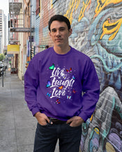 Load image into Gallery viewer, Butterfly Live Laugh Love Gift For Lover Sweatshirt