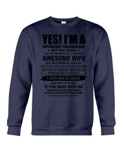 Load image into Gallery viewer, I'm A Spoiled Husband But Not Yours - Awesome Wife Who Was Born In January Sweatshirt