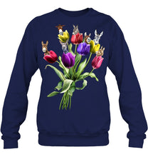 Load image into Gallery viewer, Vintage Funny Donkey With Tulip Trending For Donkey Lovers Sweatshirt