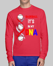 Load image into Gallery viewer, Baseball Be My DNA Gift For Sport Lovers Unisex Long Sleeve