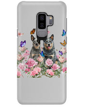 Load image into Gallery viewer, Australian Cattle Dog Butterflies Peony Gift For Dog Lovers Phone case