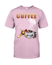 Load image into Gallery viewer, Coffee Christ Offers Forgiveness For Everyone Everywhere Guys Tee