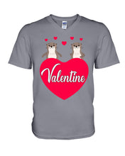 Load image into Gallery viewer, Couple Otter Valentine's Day Gift For Otter Lovers Guys V-Neck