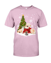 Load image into Gallery viewer, Funny Golden Retrievers Sleep In Red Boots Gift For Dog Lovers Guys Tee