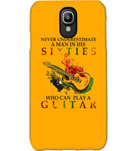 Load image into Gallery viewer, Never Underestimate A 60 Year Old Man Can Play A Guitar Phone case