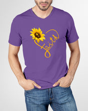 Load image into Gallery viewer, Black Phone Case Sunflower Faith Gift For Christians Guys V-Neck