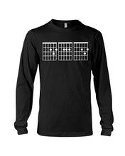 Load image into Gallery viewer, Vintage Funny Guitar Chords Custom Gift For Guitar Lovers Unisex Long Sleeve