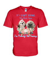 Load image into Gallery viewer, If I Can't Bring My Shih Tzu Trending For Dog Lovers Guys V-Neck