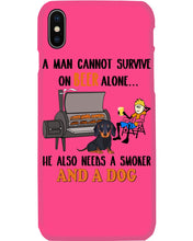 Load image into Gallery viewer, A Man Loves Beer And Dachshund Gift For Dog Lovers Phone case
