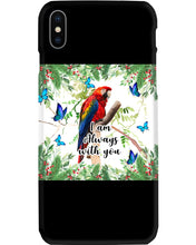 Load image into Gallery viewer, Scarlet Macaw With Butterflies I Am Always With You Gift For Lover Phone case