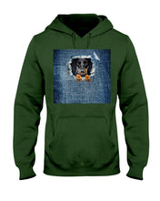 Load image into Gallery viewer, Blue Phone Case With Dachshund Face Gift For Dachshund Lovers Hoodie