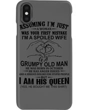 Load image into Gallery viewer, A Spoiled Wife Of An October Grumpy Old Man Birthday Meaningful Gift Phone case