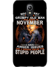 Load image into Gallery viewer, Walk Away I Am A Grumpy Old Man Who Was Born In November Birthday Gift Phone case