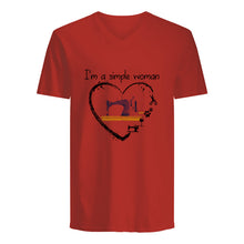 Load image into Gallery viewer, Sewing I'm A Simple Woman Gift For Women Guys V-Neck