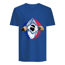 Load image into Gallery viewer, Corse Super Hero Flag Patriot Gift For Men Guys V-Neck