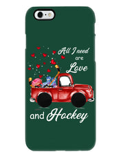 Load image into Gallery viewer, All I Need Are Love And Hockey Gift For Hockey Players Phone case