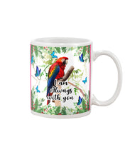 Load image into Gallery viewer, Scarlet Macaw With Butterflies I Am Always With You Gift For Lover Mug