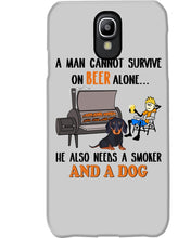 Load image into Gallery viewer, A Man Loves Beer And Dachshund Gift For Dog Lovers Phone case