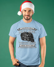 Load image into Gallery viewer, Shes Stubborn Messy And A Brat At Times Black Gift For Husband Guys Tee