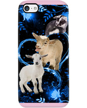 Load image into Gallery viewer, Lovely Phone Case Twinkling Blue Heart Gift For Goat Lovers Phone case