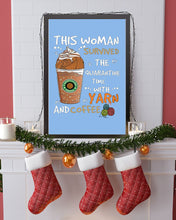 Load image into Gallery viewer, The Quarantine Time With Yarn And Coffee Gift For Women Vertical Poster