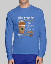 Load image into Gallery viewer, The Quarantine Time With Yarn And Coffee Gift For Women Unisex Long Sleeve