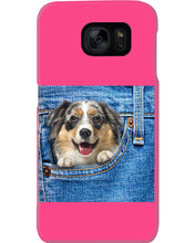 Load image into Gallery viewer, Australian Shepherd In Denim Pocket Gift For Dog Lovers Phone case
