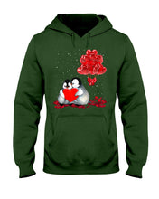 Load image into Gallery viewer, Penguin Forever Love With Red Heart Balloon Gift For Penguin Lovers Hoodie