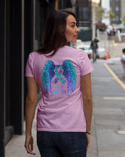 Load image into Gallery viewer, You Matter Ribbon Awareness With Angel Wings Ladies Tee