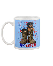 Load image into Gallery viewer, Rottweiler Shoes Armerican Army Gift For Dog Lovers Mug