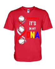 Load image into Gallery viewer, Baseball Be My DNA Gift For Sport Lovers Guys V-Neck