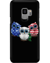 Load image into Gallery viewer, Lovely Phone Case Three Owl With US Flag Gift For Owl Lovers Phone case