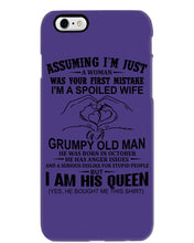 Load image into Gallery viewer, A Spoiled Wife Of An October Grumpy Old Man Birthday Meaningful Gift Phone case