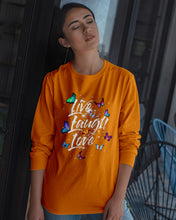 Load image into Gallery viewer, Butterfly Live Laugh Love Gift For Lover Unisex Long Sleeve
